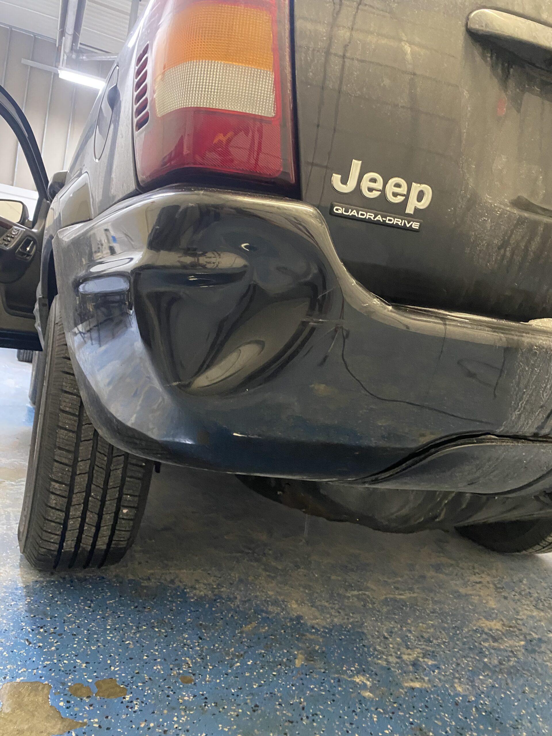 Plastic bumper repair before
